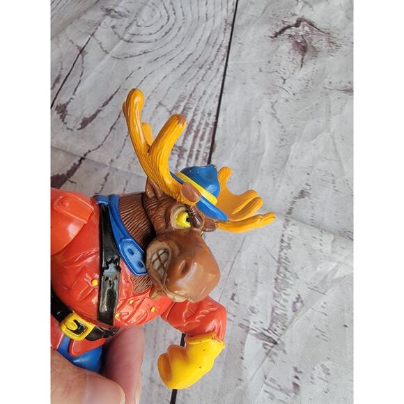 Vintage 1992 Playmates TMNT Teenage Mutant Ninja Turtles Monty Moose Figure - Picture 9 of 9